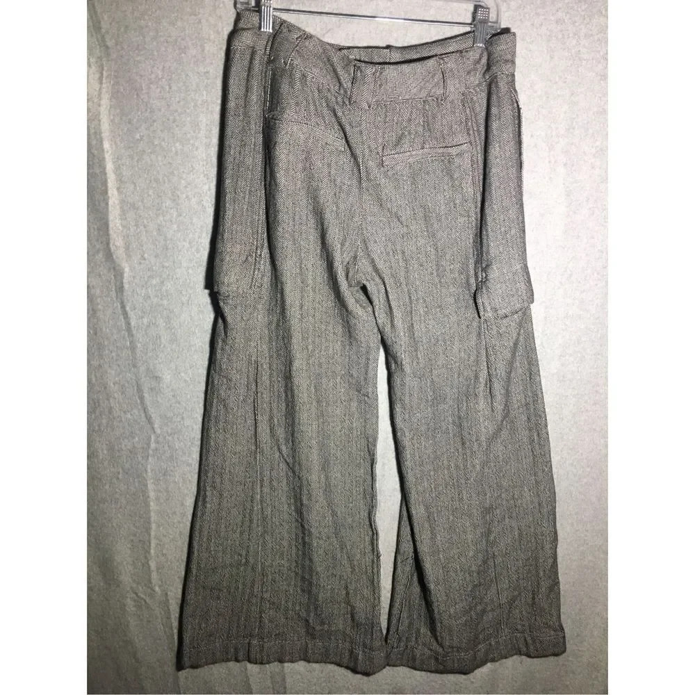 Womens NWOT Free People Trousers Wide Leg Cargo Grey Casual Business Work Career - Picture 6 of 6